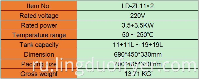 11l Electric Fryer Product Details